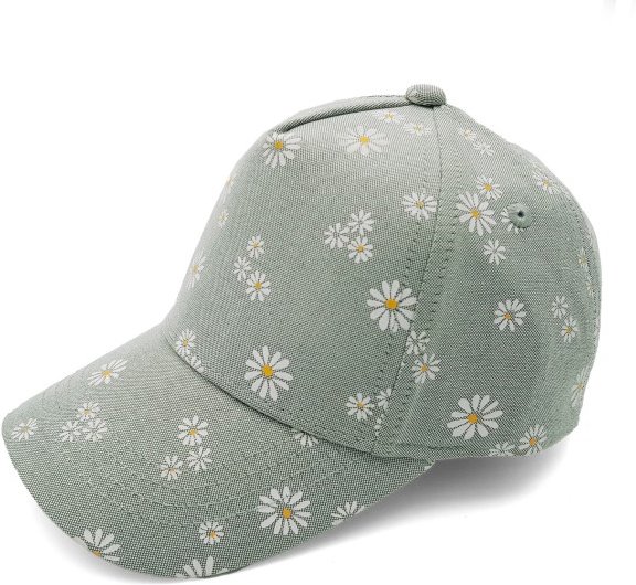maximo - Kid's Mini Girl-Cap Margerite Klettverschluss - Cap Gr 47-49 cm grau