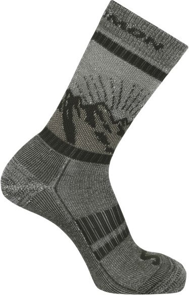 Thumbnail - Salomon - Retro Wool Crew - Wandersocken Gr 45-47 grau