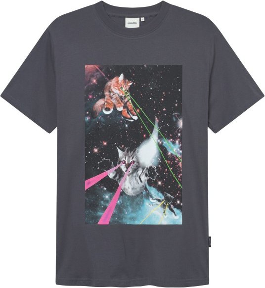 DEDICATED - T-Shirt Stockholm Lazer Cats - T-Shirt Gr L blau