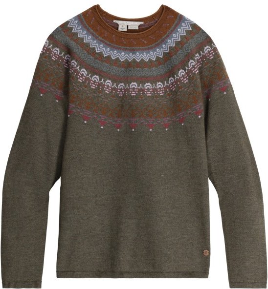 Royal Robbins - Women's Westlands Fairisle Crew - Merinopullover Gr XL braun