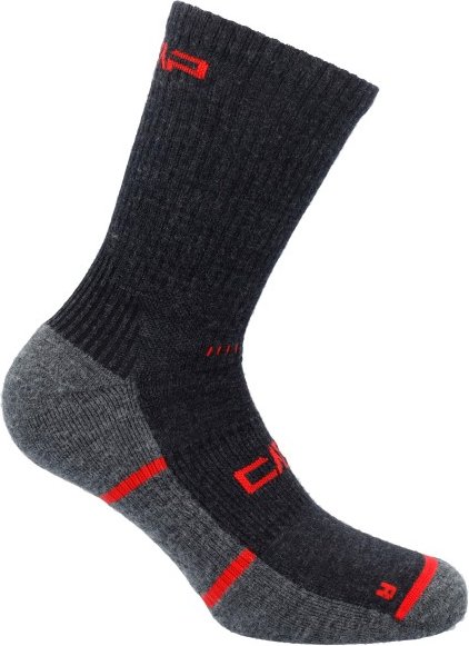 Thumbnail - CMP - Trekking Sock Merinos - Wandersocken Gr 46-48 schwarz