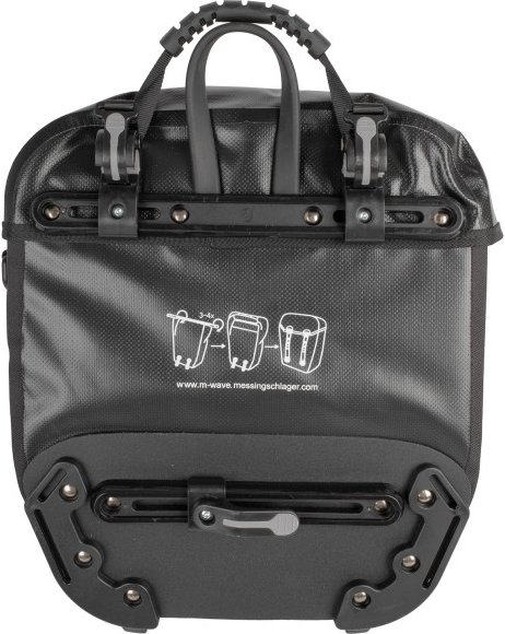 M-Wave - Calgary Gepäckträgertasche - Gepäckträgertasche Gr 2 x 12,5 l grau