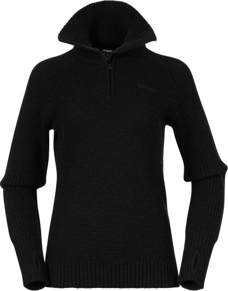 Bergans - Ulriken Lady Jumper - Merinopullover Gr S schwarz