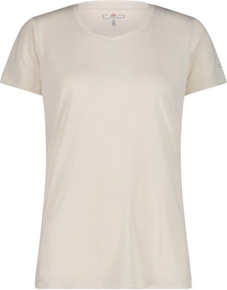 CMP - Women's Jacquard S/S T-Shirt - Funktionsshirt Gr 44 beige