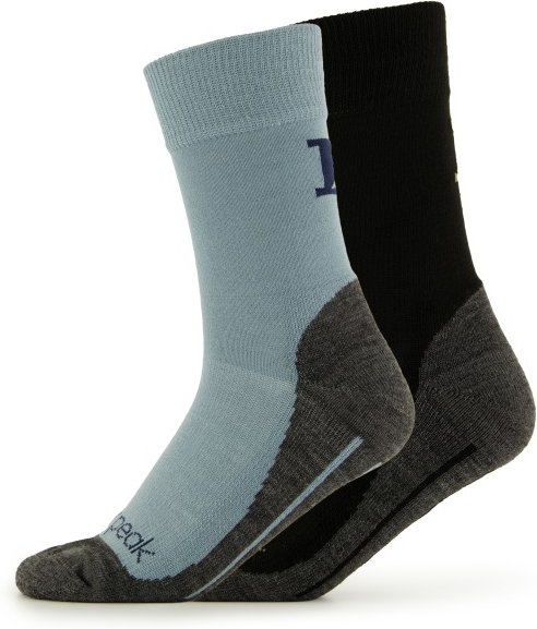 Heber Peak - Kid's EvergreenHe. Hiking Crew Socks 2-Pack - Wandersocken Gr 27-30 schwarz