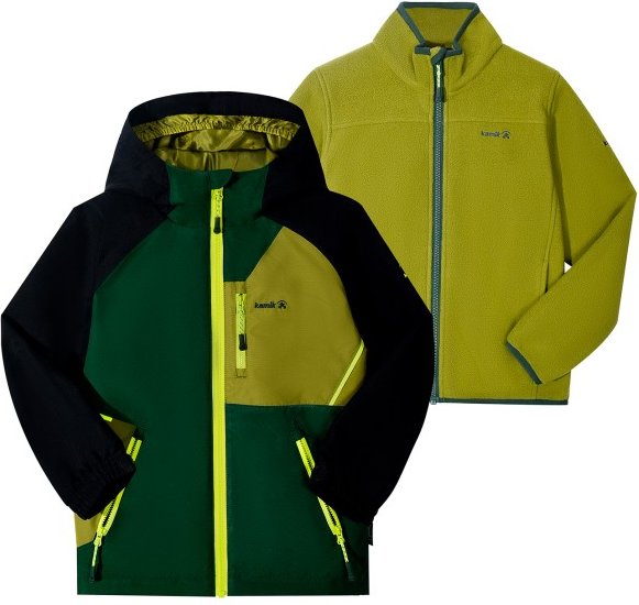 Kamik - Kid's Silas - Regenjacke Gr 128 oliv