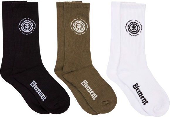 Element - Icon Socks 3-Pack - Multifunktionssocken Gr 40-46 weiß