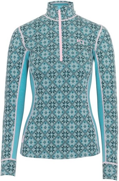 Kari Traa - Women's Rose Half-Zip - Merinounterwäsche Gr XL türkis