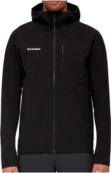 Thumbnail - Mammut - Ultimate Comfort Softshell Hooded Jacket - Softshelljacke Gr M schwarz