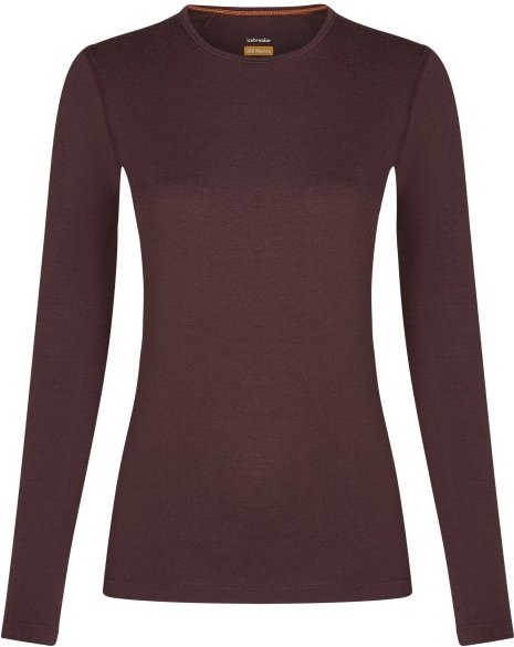 Icebreaker - Women's 200 Oasis L/S Crewe - Merinounterwäsche Gr XL braun