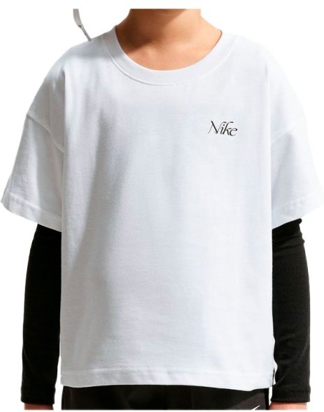 Nike - Girl's NSW Tee OC Boxy Flower - T-Shirt Gr S weiß