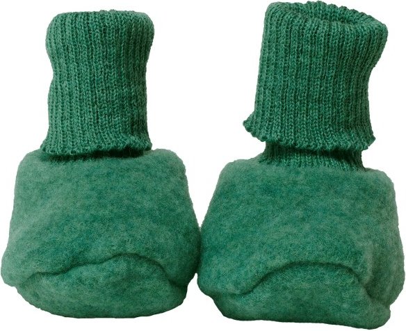 Reiff - Kid's Fleecepuschen - Hüttenschuhe Gr 1 grün