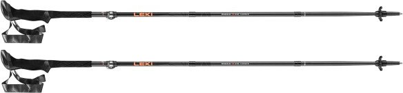 Leki - Makalu FX.One Carbon - Trekkingstöcke Gr 125 cm schwarz/orange
