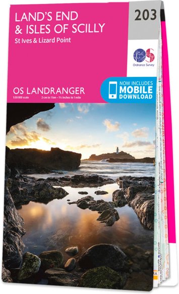 Ordnance Survey - Land's End Isles Of Scilly - Wanderkarte Auflage 2020