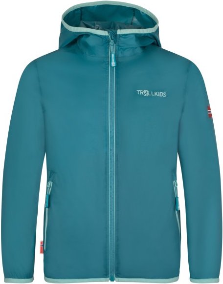 Trollkids - Kid's Trolltunga Jacket - Regenjacke Gr 104 türkis