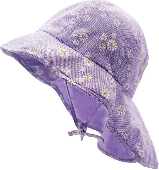 maximo - Kid's Mini Girl-Flapper Nackenschutz Bindeband - Hut Gr 47 cm lila