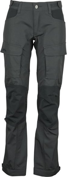 Thumbnail - Lundhags - Women's Authentic II Pant - Trekkinghose Gr D18 - Short / Wide grau/schwarz