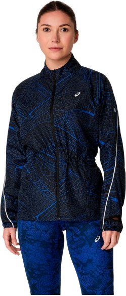 Thumbnail - Asics - Women's Road Lite-Show Packable Jacket - Laufjacke Gr L blau