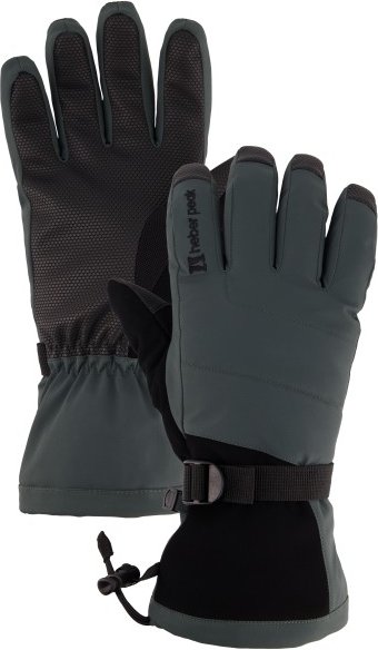 Thumbnail - Heber Peak - CedarHe. II Insulated Ski Glove 5 Finger - Handschuhe Gr 9 schwarz/grau