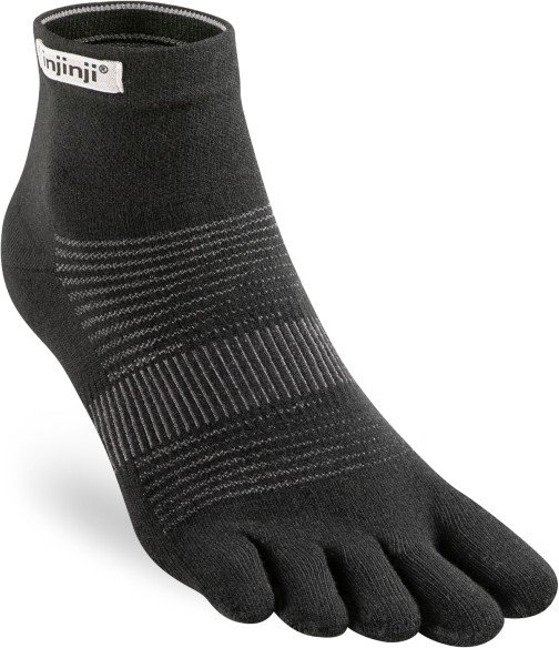Injinji - Run Original Weight Mini Crew - Laufsocken Gr S schwarz