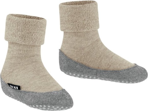 Falke - Kid's Cosyshoe Basic - Hüttenschuhe Gr 23-24 beige/grau