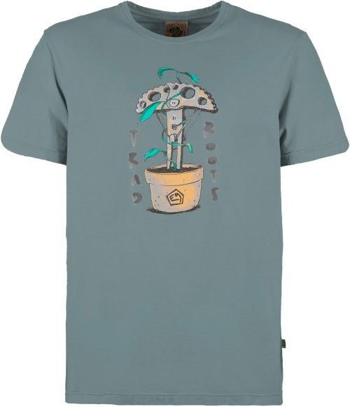 E9 - Troots - T-Shirt Gr M grau/türkis