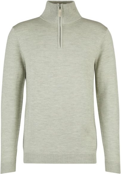 Stoic - MerinoKnit MMXX.Kniva Half Zip - Merinopullover Gr L grau/beige