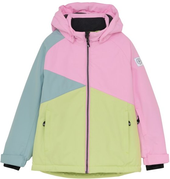 Thumbnail - Color Kids - Girl's Ski Jacket Colorblock - Skijacke Gr 140 bunt