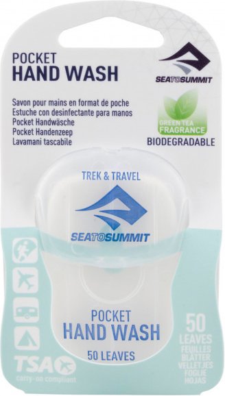 Sea to Summit - Pocket Hand Wash - Reiseseife Gr 50 Blätter multicolor