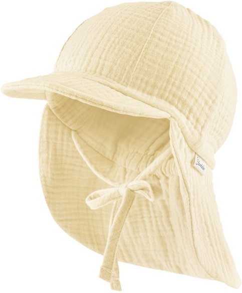 Sterntaler - Kid's Schirmmütze Nacken Musselin Bindeband - Cap Gr 53 cm beige