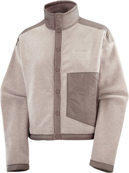 Thumbnail - Salomon - Women's Chroma Fleece Cardigan - Fleecepullover Gr XL grau