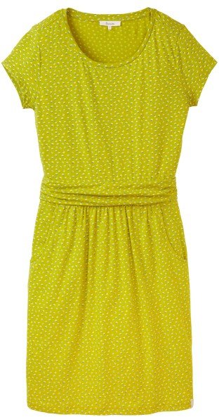 Thumbnail - Tranquillo - Women's Tailliertes Minikleid aus Jersey - Kleid Gr S gelb