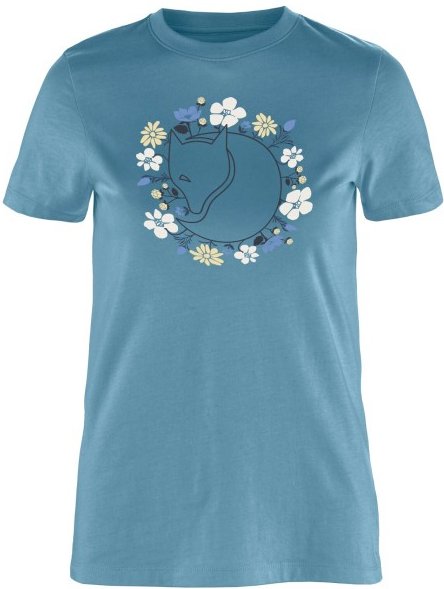 Fjällräven - Women's Fjällblomster Fox T-Shirt - T-Shirt Gr M türkis