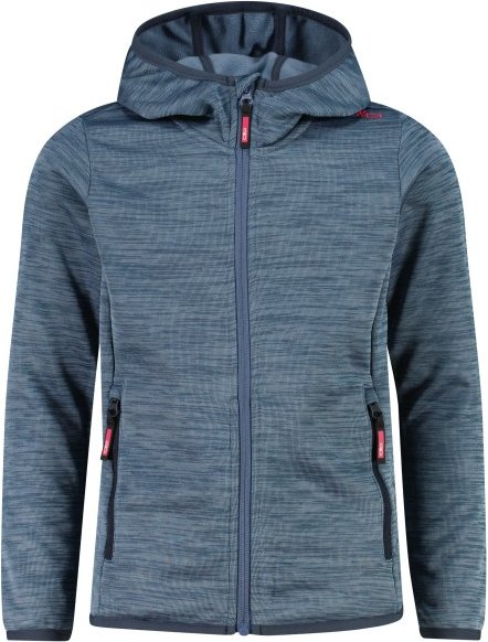CMP - Girl's Jacquard Knitted Jacket Fix Hood - Fleecejacke Gr 152 space melange