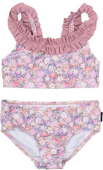 Mikk-Line - Kid's Bikini Recycled AOP - Bikini Gr 146/152 - 11-12 Years rosa