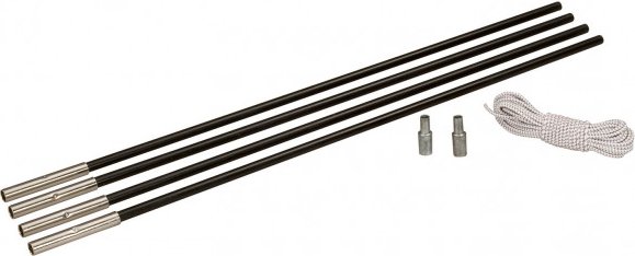 Brunner - Pole Kit - Reparaturset Gr 4 x 75 cm - Ø 9,5 mm schwarz