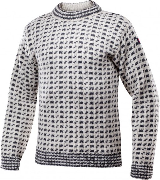 Thumbnail - Devold - Original Islender Crew Neck - Wollpullover Gr M grau