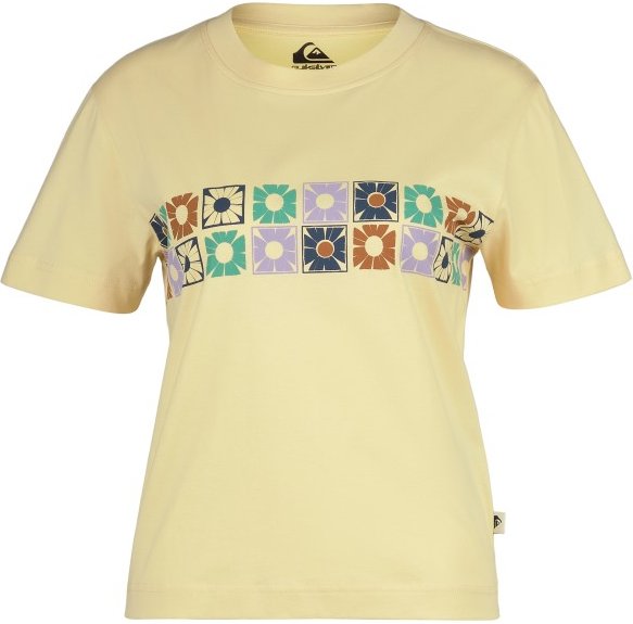 Quiksilver - Women's Tilebloom Screen S/S Tee - T-Shirt Gr L beige