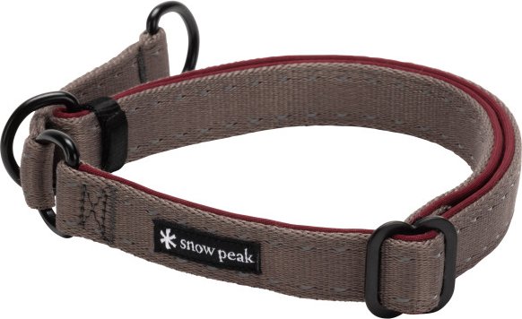 Snow Peak - Tape Choker - Hundehalsband Gr L - 40-60 cm grau/rot