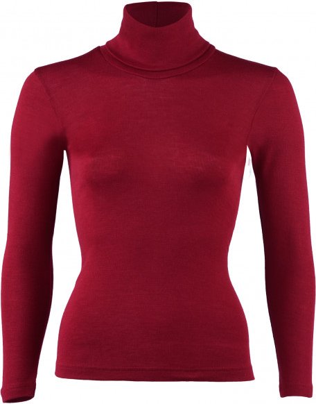 Engel - Women's Damen-Rolli L/S - Seidenunterwäsche Gr 42/44 rot