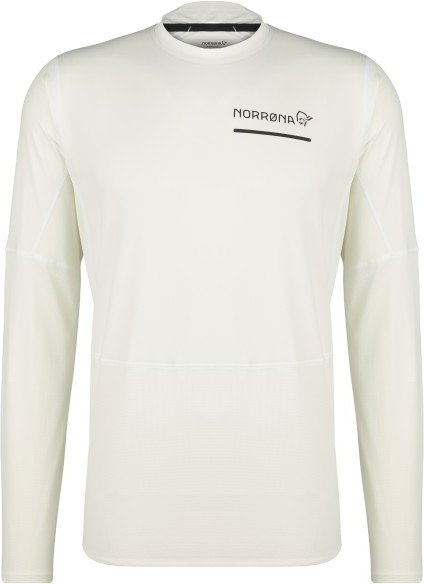 Norrøna - Senja Equaliser Lightweight Long Sleeve - Laufshirt Gr S weiß