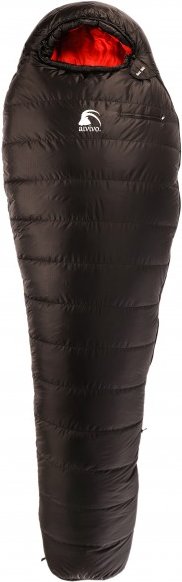 Alvivo - Ibex 900 - Daunenschlafsack Gr 225 cm schwarz/rot