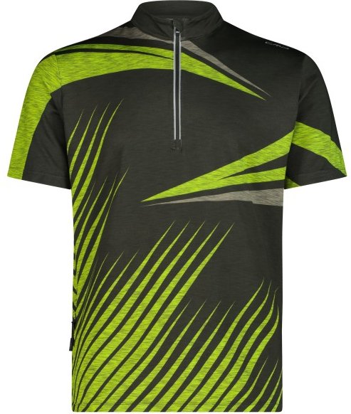 CMP - Half Zip T-Shirt - Radtrikot Gr 52 oliv