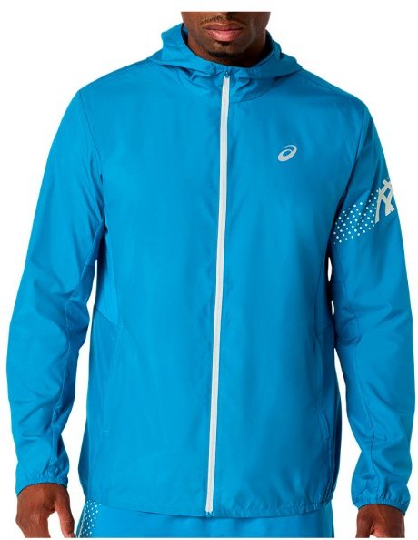 Asics - Icon Jacket - Laufjacke Gr L blau