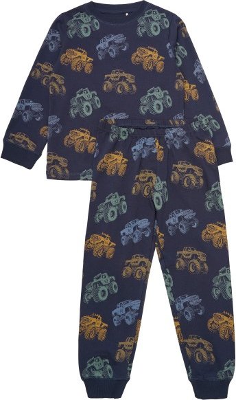 Thumbnail - Minymo - Kid's Pyjamas L/S Set AOP No. 134063 - Schlafanzug Gr 86 blau