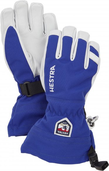 Hestra - Kid's Army Leather Heli Ski 5 Finger - Handschuhe Gr 7 blau