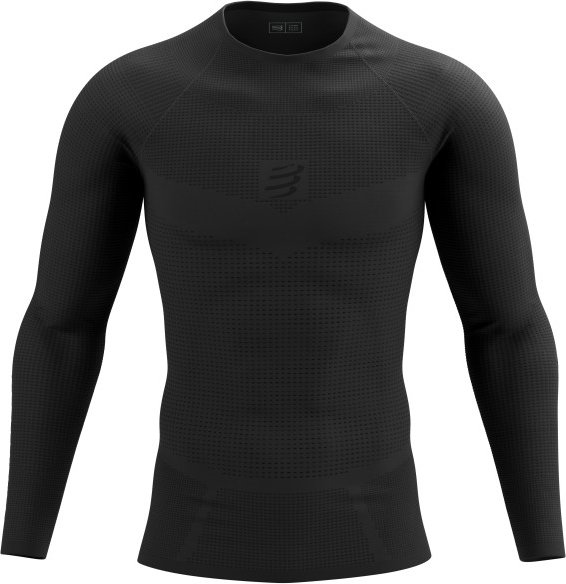 Compressport - On/Off Base Layer L/S Top - Laufshirt Gr L schwarz