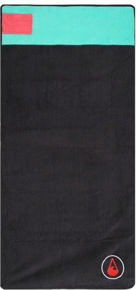 Wave Hawaii - Strandlaken Cinco - Badehandtuch Gr 180 x 85 cm schwarz/ rün