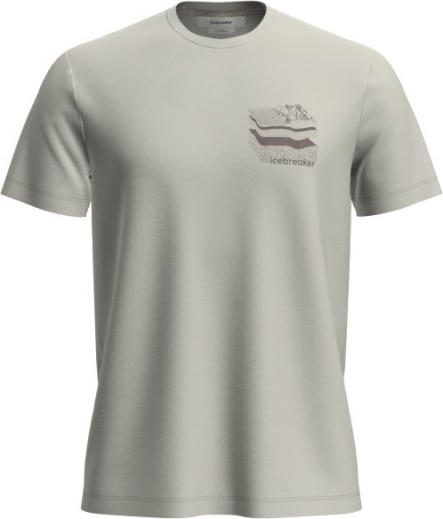 Icebreaker - Merino 150 Tech Lite S/S Tee Evolving Layers - Merinoshirt Gr L grau
