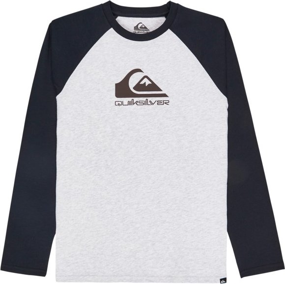 Thumbnail - Quiksilver - Kid's EV Omni Logo Raglan L/S - Longsleeve Gr M - 12 Years weiß